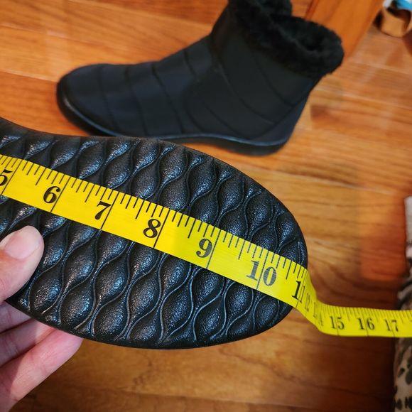 BJ Womens Slip On Zipper Quilted Boots US Size 41 Black - Picture 9 of 12